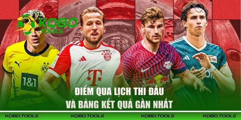 Điểm qua lịch thi đấu và bảng kết quả gần nhất 